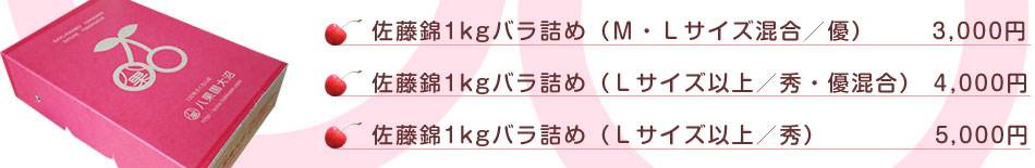 佐藤錦 お取り寄せ ご贈答 発送